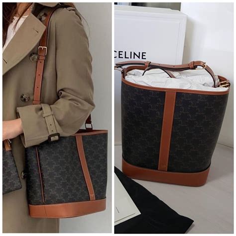 Celine medium bucket triomphe